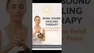 Deep relaxation through bowl sound healing.🧘&zwj;♀️ #StressRelief #Mindfulness #SelfHealing