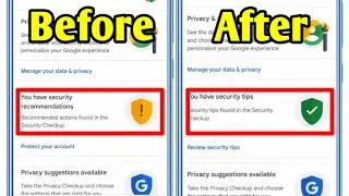 How to Security Checkup on Gmail Account Phone Number Verification Add on Mobile