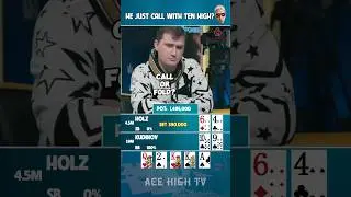 Sick Ten-High Call 🤯 #poker #pokerhighlights