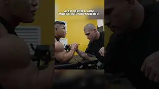 UFC light heavyweight champion Alex Pereira vs Bodybuilder in Arm Wrestling 💪