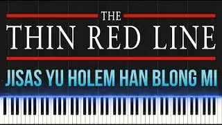 The Thin Red Line - Jisas Yu Holem Han Blong Mi (Piano Tutorial Synthesia)