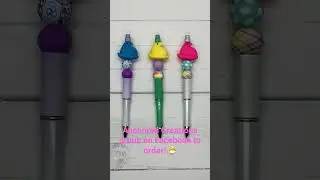 Beaded Easter Pens 🐣| Anchored Creations #crafting #craftingsupplies #beads #shorts #short