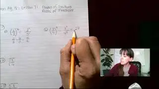 Saxon Pre Algebra, Lesson 071, Powers of Fractions, Roots of Fractions