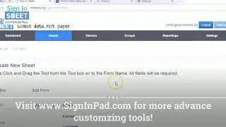 Sign In Sheet App Overview