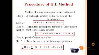 Unit 02 Lect 03 Height of Instrument Method   SHUBHAM TRIPATHI   SISTec R