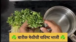 MR-49 ☘️ बारीक मेथीची झणझणीत कोकणी भाजी | Konkani Style Spicy Fine Methi Sabzi