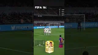 FREE-KICK in FC24 vs FIFA 16 #fc24 #fifa16 #shorts