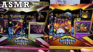 Opening Pokemon Shining Fates Mad Party Pin Box | Bunnelby & Dedenne | ASMR Pokemon Cards and Chill