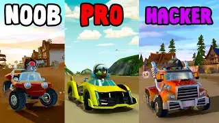 NOOB vs PRO vs HACKER in Beach Buggy Racing 2