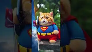 Super Cat Saves the Day #cat #shorts #aicat7