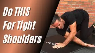 Tight Shoulders From Sitting, Typing, Texting? Fix it With Thread the Needle Stretch (Tutorial Demo)