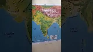 topographic map of India