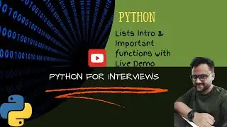 Lists in Python | Python List | Important List functions in Python with Live Demo |Python Data Types