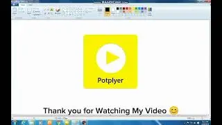 how draw to the Pot plyer App in Ms paint in computer