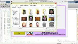 Matalb Code for Biometric Recognition Using Face, Palm, Retina and Signature
