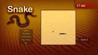 Icareus iTV Games: Snake, Full Screen version