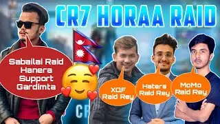 Cr7 Horaa RAID 4K Gaming Nepal, Ansh YT, Ontop & SMALL NEPALI STREAMERS || PUBGM NEPAL - GAURABYT ||