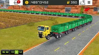 Fs 18 Longest Trolley Chain 😱 ! Farming Simulator 18 Gameplay | Timelapse #fs18