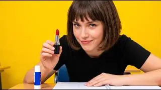 HOW TO SNEAK MAKEUP INTO SCHOOL SUPPLY! || Funny Makeup Tricks by 123 Go! GOLD