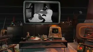 ☢️ Fallout 4 Classic Cartoons & PC Gaming Ambience &mdash; Rain, Thunder & Cozy Shack 🌧️🔥💻