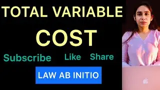 Total Variable Cost                                 #TotalVariableCost #economics #cost
