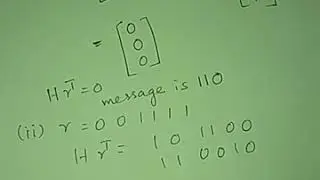 Problem of parity check matrix decoding BSc S2
