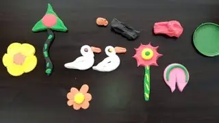 Clay animal toy and phool mini toy item 🌻🧸✅ enjoy kids for you छोटे बच्चों के खिलौने हंस हंसिनी 2025