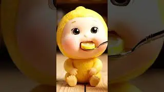 🍋 Baby Lemon Tries Lemon for the First Time #asmr  #cute  #satisfying  #shorts