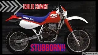 HOW TO: start an old dirt bike with no choke! | 1988 HONDA XR600