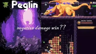 WE WON WITH NEGATIVE DAMAGE ORBS??!?!? Peglin