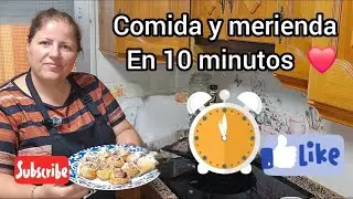 COMIDA Y MERIENDA EN 10 MINUTOS🧁🍮🌞