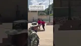 Trump publica un v&iacute;deo en su red social burl&aacute;ndose de las milicias ciudadanas en Venezuela #Trump