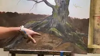 Painting dirt , and making it magical