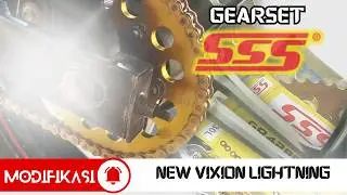Pasang Gearset SSS di New Vixion Lightning. Awet, Kencang dan Makin Kece.