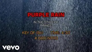 Prince And The Revolution - Purple Rain (Karaoke)