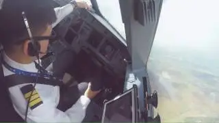 [PilotCam] ILS Y 35R approach with cross wind