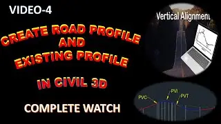 How to Create Road Profile in AutoCAD Civil 3D | Design on Existing Profile