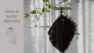 Macrame Feather/Leaf Tutorial | Viral Home Decor Craft