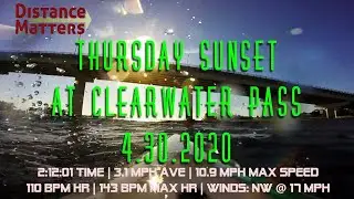Thursday Sunset Clearwater Pass 4.30.2020 Bark Prone Paddle Board