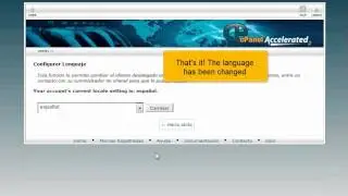 How to change the primary language in cPanel