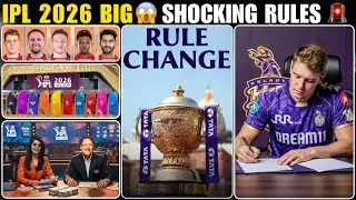 IPL 2026 Shocking Full Rules Explained 😱 | Overseas Salary Cap | Team Purse | RTM Banned 🚨