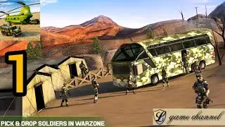 Army Cargo Transport Bus Simulator Gameplay | Bus Simulator | Android,ios Gameplay