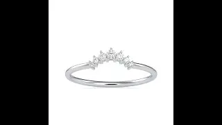 7 Diamond Platinum Engagement Ring JL PT 0690 - Jewelove