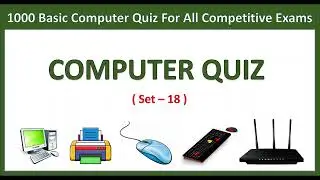20 Computer MCQs for SSC, CCC, Railway, Police Exam (Set - 18) | Practice & Learn Fast