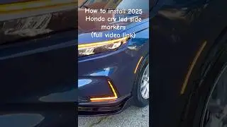 How to install 2023- 2025 Honda crv led side markers.installation and wiring !(full video linked)