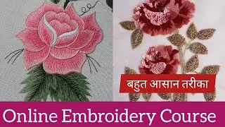 Online Embroidery Course For Beginners students #tranding #shorts #embroidery 
