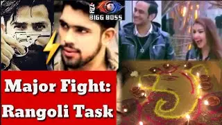 Bigg Boss 12 Luxury Task: Romil⚡Shivashish  Fight| Vikas Gupta and Shilpa Shinde Rangoli Task