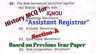 Section-A MCQ for 