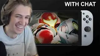 xQc react to New Nintendo Switch (OLED model) Announcement Trailer