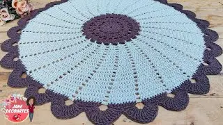 💥TAPETE DE CROCHE TRAPILHO 😍 Lindo e f&aacute;cil